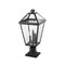 Z-Lite Talbot 3 Light Outdoor Pier Mounted Fixture, Black & Clear Beveled 579PHBR-533PM-BK - alternate 5